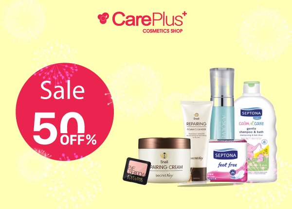 CarePlus – Tưng bừng mừng đại lễ giảm đến 50%