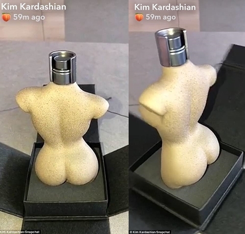 Cô Kim “siêu vòng 3” gây tranh cãi khi nude để tạo chai nước hoa