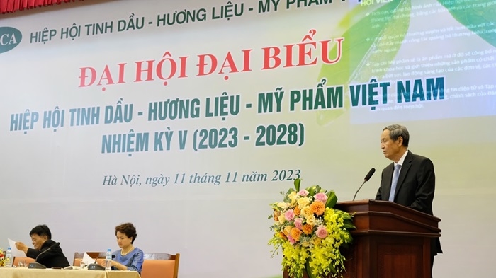 Hơn 100 đại biểu tham dự Đại hội đại biểu Hiệp hội Tinh dầu - Hương liệu - Mỹ phẩm Việt Nam khóa V, nhiệm kỳ 2023 - 2028