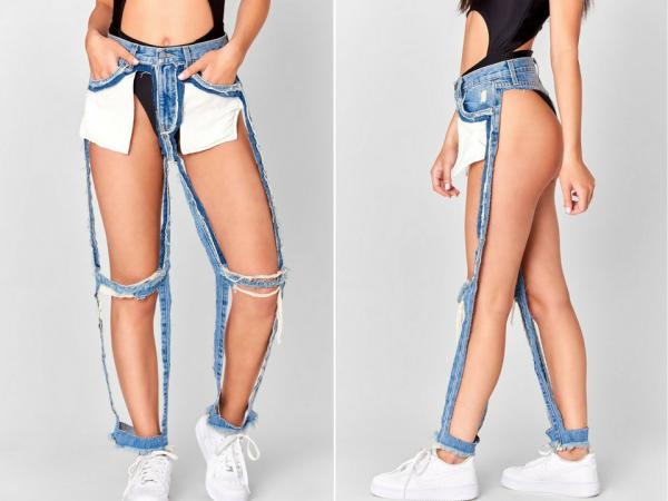 Những chiếc quần jeans khiến người đối diện hết hồn