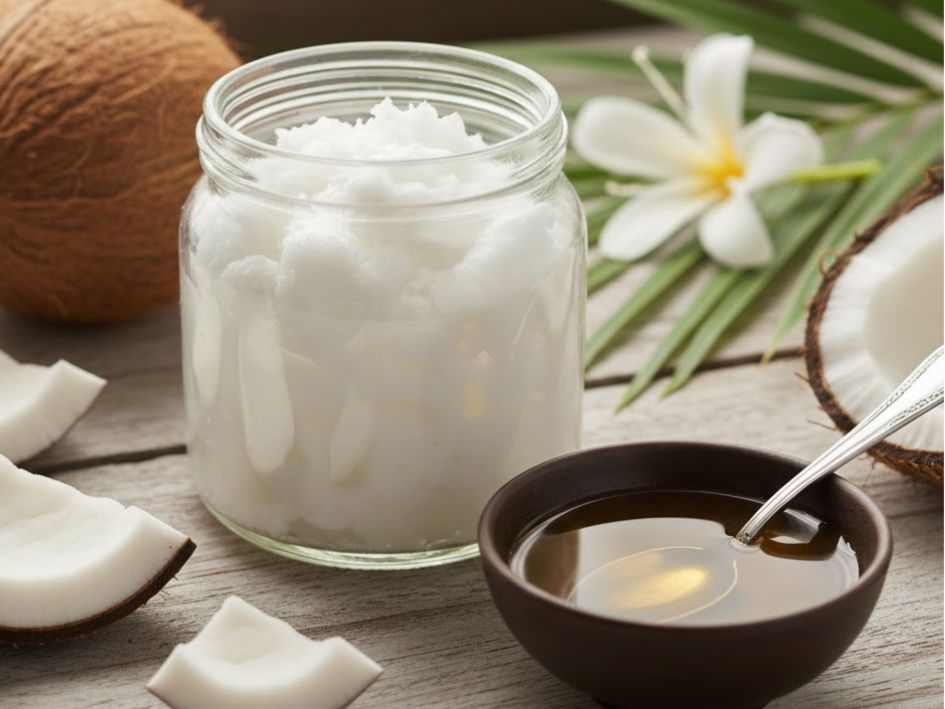 Dầu dừa gián tiếp hỗ trợ mi mọc dày và dài hơn.