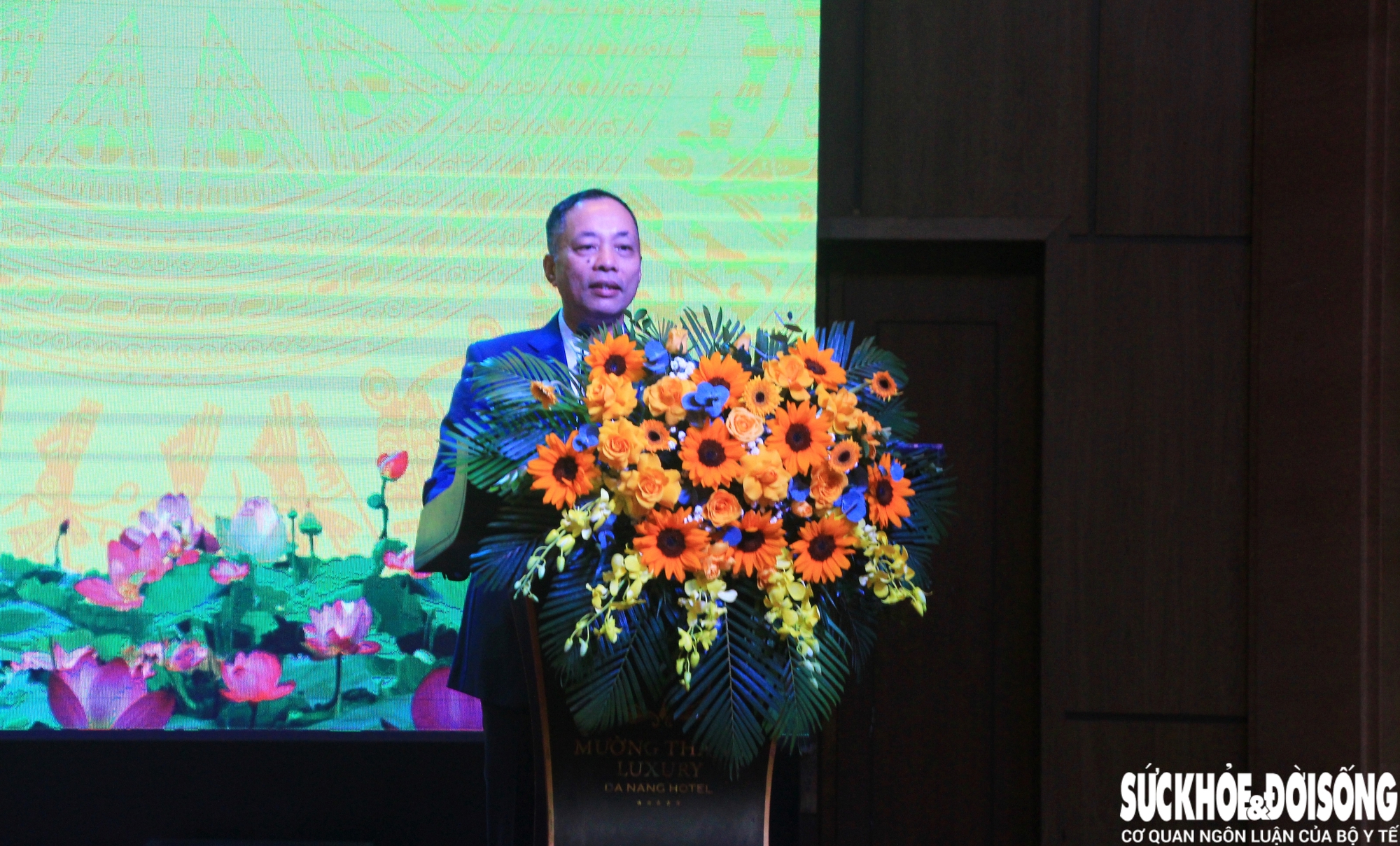 DS.CKII Vũ Tuấn Cường, Cục trưởng Cục Quản lý Dược phát biểu tại hội nghị.