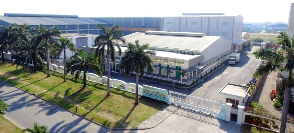Nhà máy sản xuất mỹ phẩm Hanacos Vietnam. Ảnh: Hanacos Vietnam