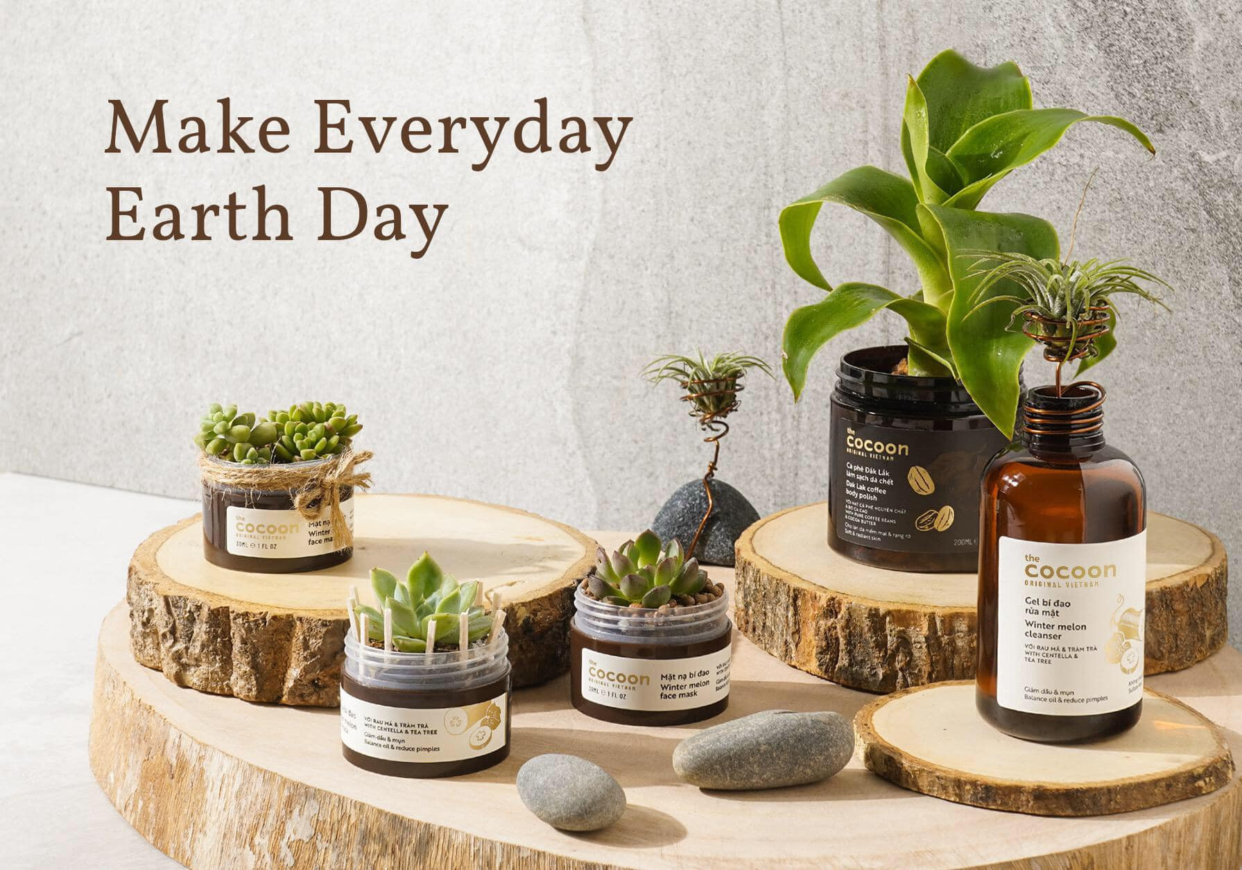 Chiến dịch mang lại cuộc đời mới cho những vỏ chai cũ – “Make Everyday Earth Day” của Cocoon Việt Nam.