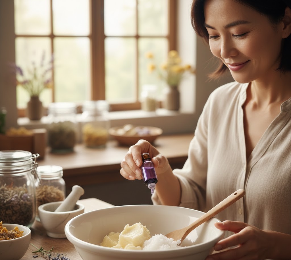 Với các nguyên liệu thiên nhiên, bạn có thể tự làm kem dưỡng thể tại nhà một cách đơn giản.