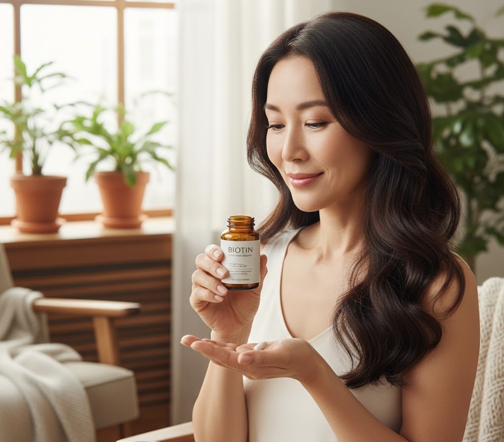 Biotin là vitamin B7, hỗ trợ mọc tóc không có khả năng can thiệp vào nội tiết để kích thích mọc lông ở những vùng nhạy cảm