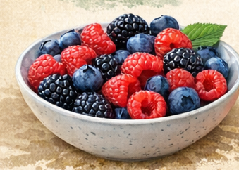 Các loại quả mọng nhiều chất chống oxy hóa, trung hòa các gốc tự do giúp da sáng mịn, giảm nếp nhăn.