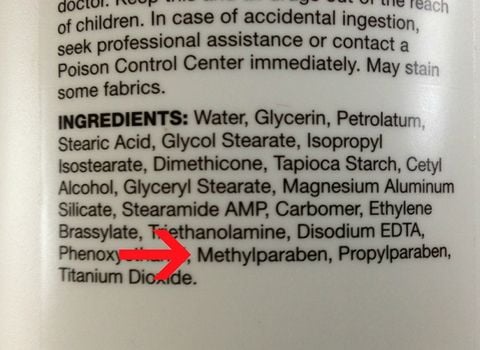 Paraben trong mỹ phẩm (Nguồn: Internet)