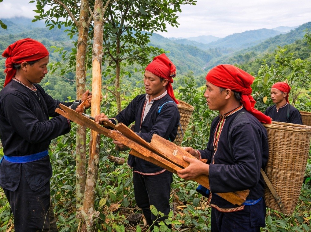 Cây quế không chỉ mang hương thơm đặc trưng của núi rừng mà còn là biểu tượng cho khát vọng vươn lên của đồng bào Dao.
