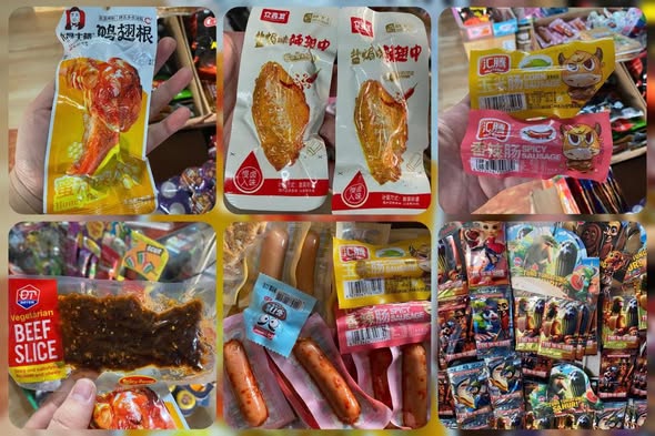 Nhiều loại thực phẩm giá rẻ có mùi vị hấp dẫn lại được tiêu thụ chủ yếu bởi trẻ em và học sinh. Nguồn: Internet