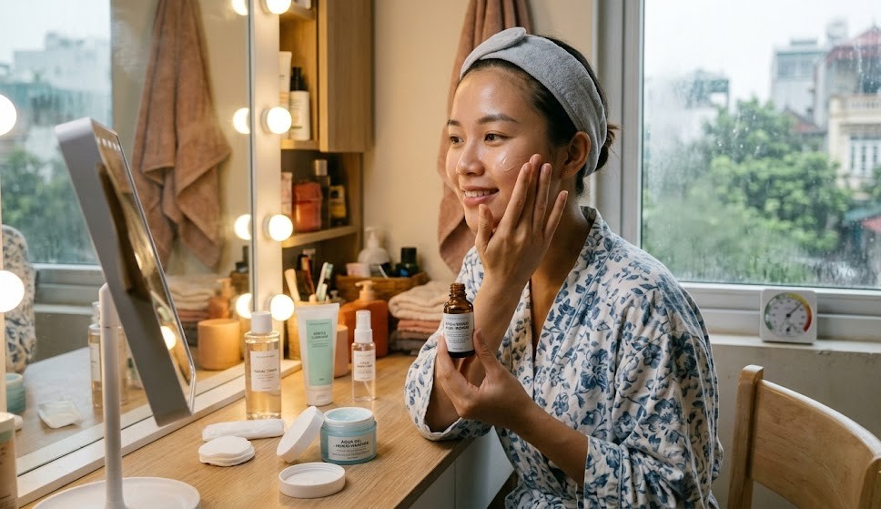 Khi chăm sóc da đúng cách sẽ luôn mịn màng tươi trẻ bất chấp thời tiết.