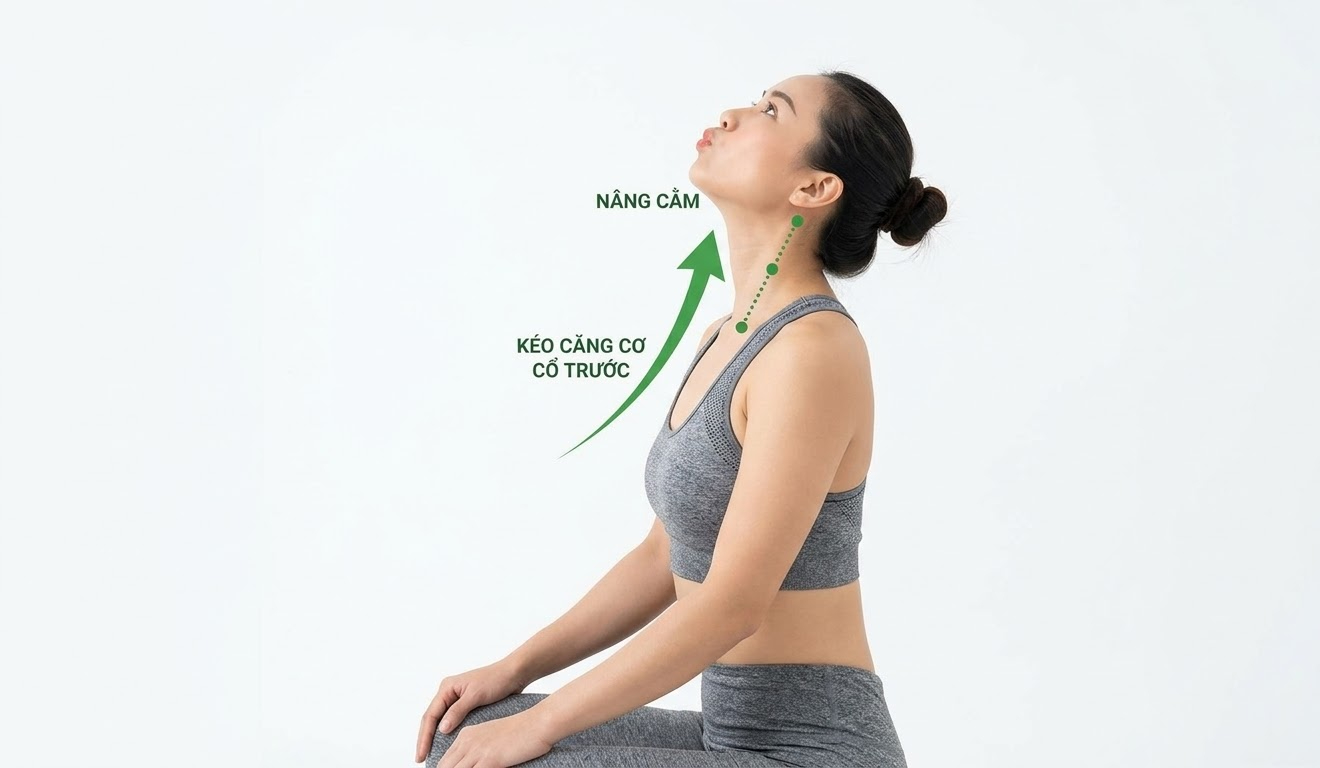 Bài tập nâng cằm.