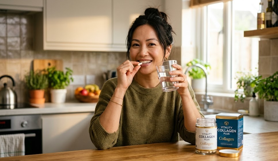 Vừa bổ sung collagen, vừa đảm bảo cung cấp đủ vitamin C, từ đó tối ưu hóa khả năng tái tạo, bảo vệ và chống lão hóa làn da từ bên trong.