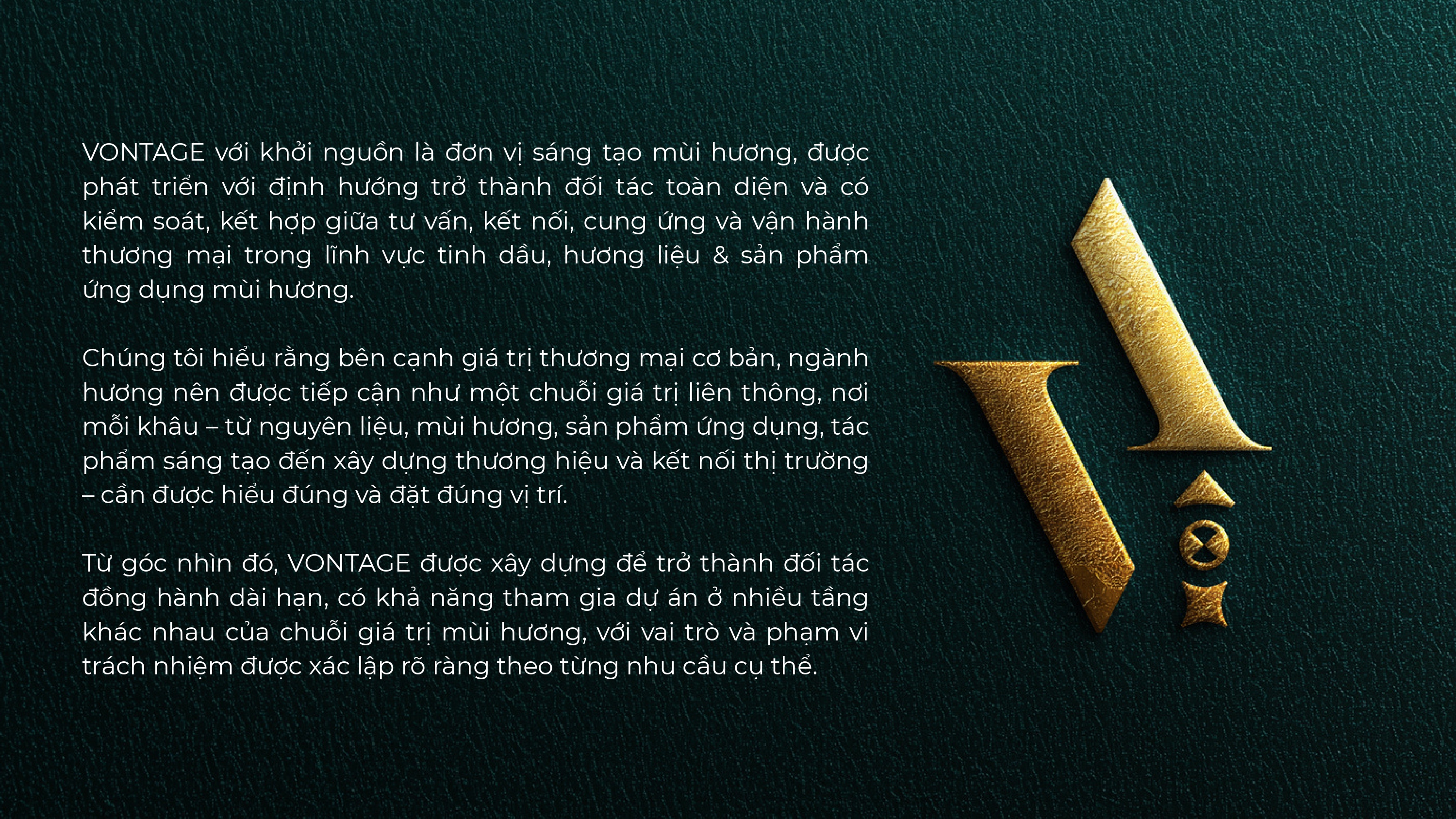 VONTAGE với khởi nguồn là đơn vị sáng tạo mùi hương