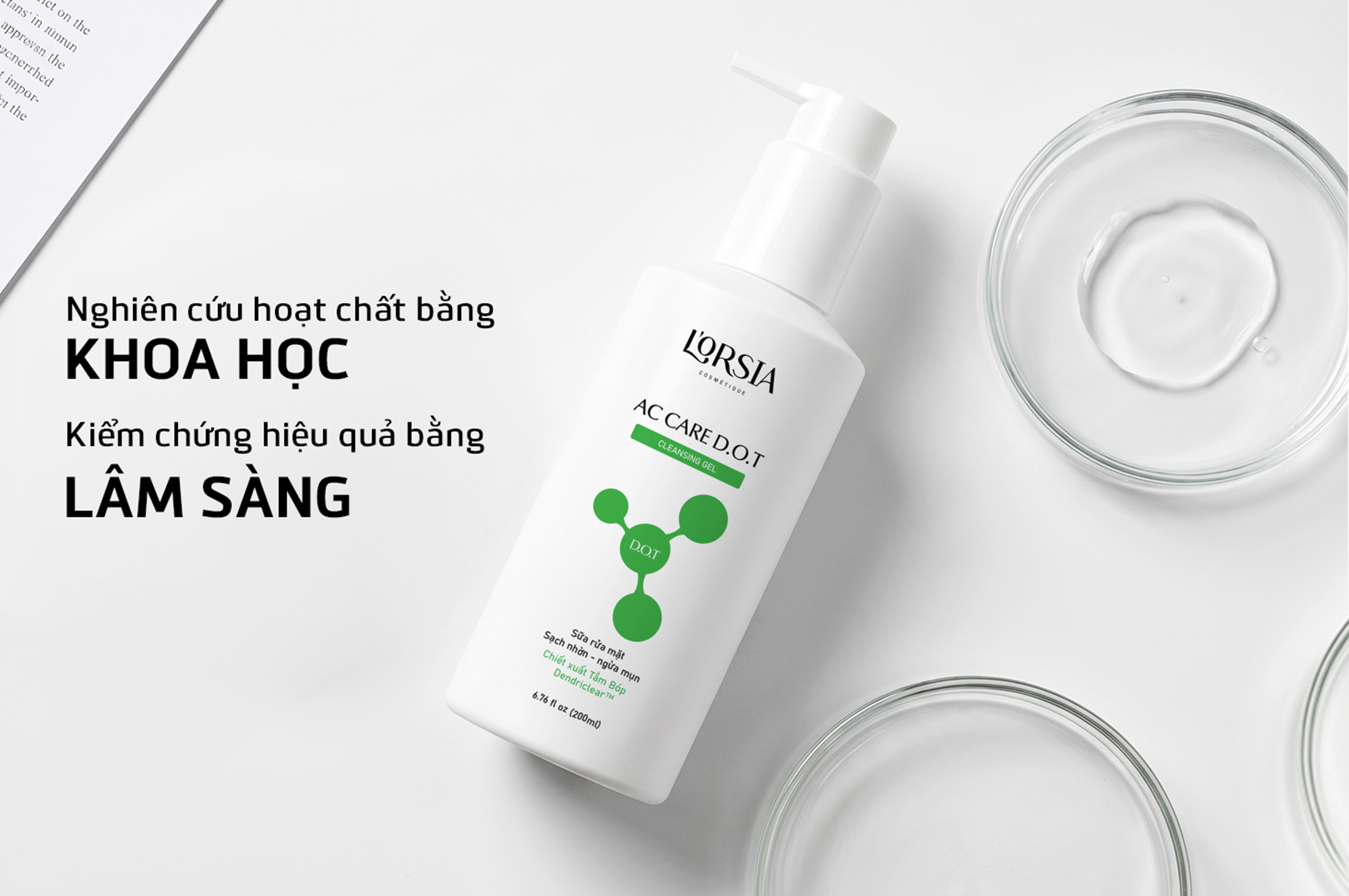 Dược mỹ phẩm L’ORSIA ưu tiên lựa chọn các hoạt chất có dữ liệu khoa học rõ ràng, kết hợp cùng công nghệ hiện đại nhằm tối ưu hiệu quả nhưng vẫn duy trì cảm giác dễ chịu trên da.