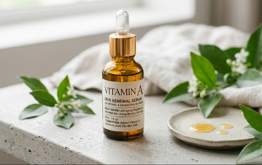 Vitamin A góp phần duy trì làn da khỏe mạnh từ bên trong.