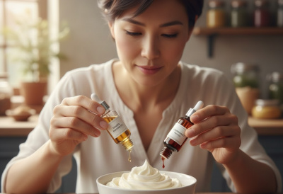 Cách thêm mùi thơm từ tinh dầu tự nhiên vào kem dưỡng da tự chế