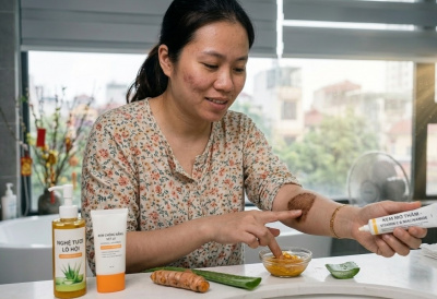 Phục hồi làn da và xóa vết thâm nhanh sau điều trị nấm da
