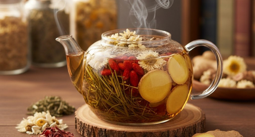 Một loại trà kết hợp 5 loại thảo mộc giúp mái tóc khỏe đẹp