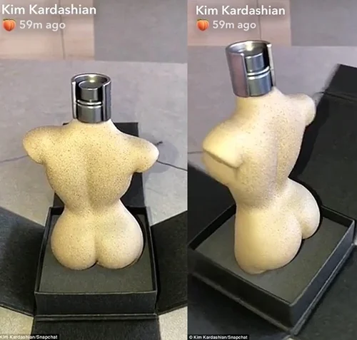 Cô Kim “siêu vòng 3” gây tranh cãi khi nude để tạo chai nước hoa