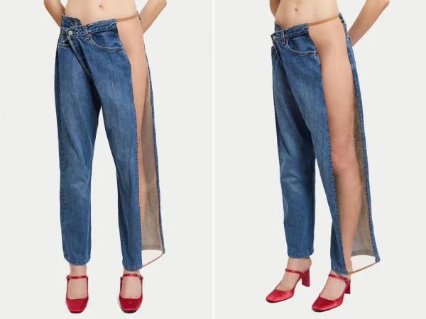 Những chiếc quần jeans khiến người đối diện hết hồn